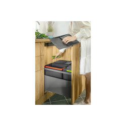 Spremnici za segregaciju AxiSpace, za širinu ladice 900 mm, 4X15L