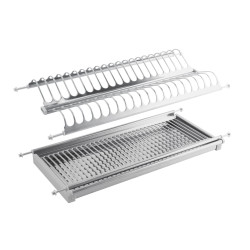 Ocjeđivač za posuđe na dva nivoa D280*W465*H65 inox, 430/480