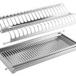 Ocjeđivač za posuđe na dva nivoa D280*W865*H65 inox 830/880