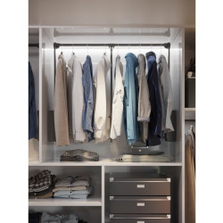 Garderobni lift 83/115, čelik -100% sivi