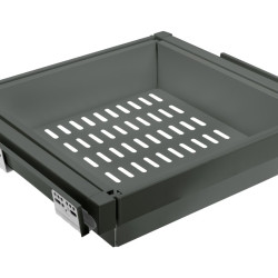 Metalna garderobna košara sa tihim zatvaranjem ELITE 700mm, antracit siva