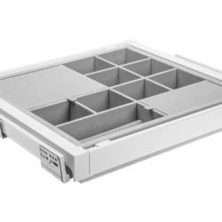 Organizator za ladice s tihim zatvaranjem ELITE 600mm, bijeli