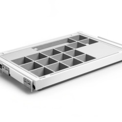 Organizator za ladice s tihim zatvaranjem ELITE 800mm, bijeli