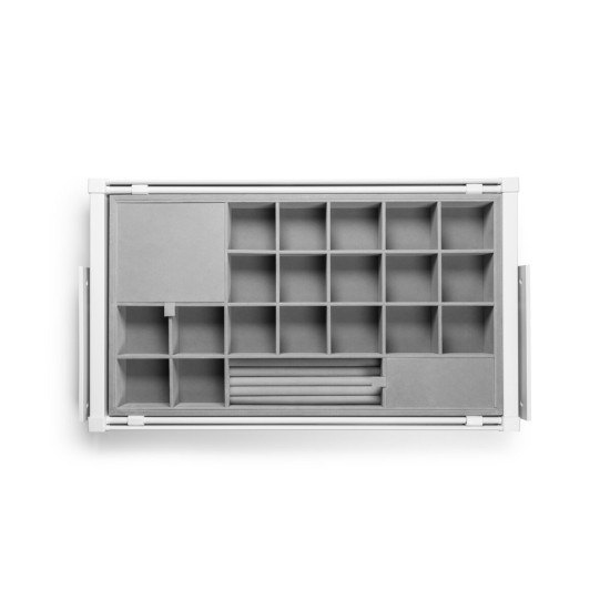 Organizator za ladice s tihim zatvaranjem ELITE 900mm, bijeli