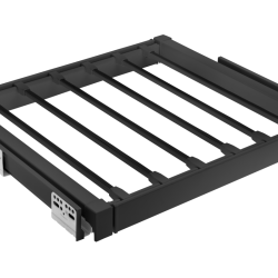 GTV ELITE pull out pants rack, 860-918, MEHKO ZAPIRANJE, ČRNO