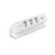 Basco utičnica za namještaj, 3 x Schuko utičnica, USB A+C, kabel od 1,5 m, bijela s montažom