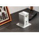 Tower IZVLEČNA  VGRADNA VTIČNICA , 1x FRANCOSKA VTIČNICA , 1xUSB A, 1xUSB C, 1.5m KABEL, BELA  , INOX cap