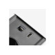 PRESTINO uvučeni stolni produžni kabel, 2x schuko utičnica, USB A+C, RJ45, HDMI, kabel 1,5m, bijeli