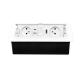 MULTISOFT  VGRADNA VTIČNICA  2x VTIČNICA Z OZEMLJITVIJO , USB A+C, RJ45, HDMI, NAPAJALNI  KABEL Z VTIKAČEM,, BELA