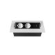 Utičnica za namještaj 2x schuko utičnica, USB A+C, bez kabela, bijela