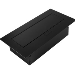 VGRADNA VTIČNICA , 2xSHUKO, USB A+C, BREZ KABEL, ČRNA