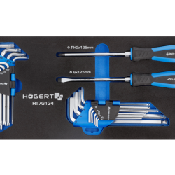 Set odvijača, ključeva HEX i TORX 20 kom., umetak EVA