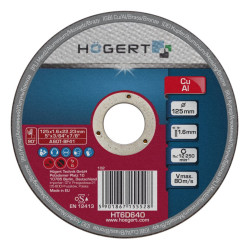 Korund disk  za rezanje  bakra  i aluminija 125 x 1.6 x 22.23 mm