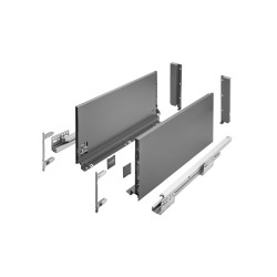 AXIS PRO GTV PREDAL, H=199 MM, L=250 MM, MEHKO ZAPIRANJE, POPOLNI IZVLEK ANTRACIT