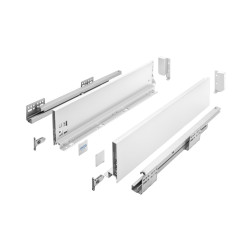 AXIS PRO GTV PREDAL, H=116 MM, L=500 MM, MEHKO ZAPIRANJE, POPOLNI IZVLEK, BELA