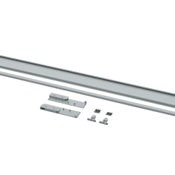 MODERN BOX® PRO KOMPLET ZA NOTRANJI PREDAL, H=199 MM, PANEL + RELING+KONEKTORJI, SIV