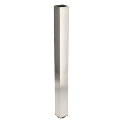 Kvadratna aluminijska noga za stol sa regulirajućom stopom, inox, 60x60x710
