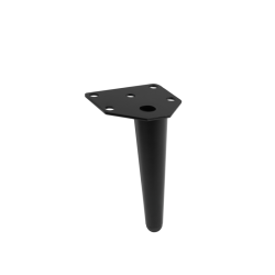 GTV ANCHOR Noga za namještaj, H=120 mm, čelik, mat crna
