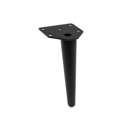 GTV ANCHOR noga za namještaj, H=150 mm, čelik, crna mat