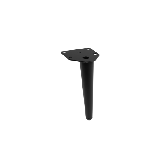 GTV ANCHOR noga za namještaj, H=150 mm, čelik, crna mat