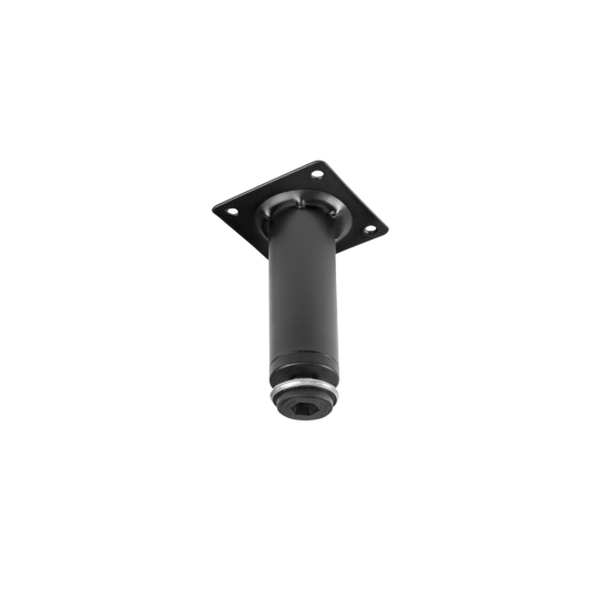 GTV BD-100 noga za namještaj, cilindrična, H=100 mm, fi30 mm, čelik, crna