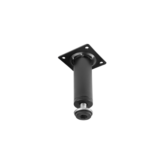 GTV BD-100 noga za namještaj, cilindrična, H=100 mm, fi30 mm, čelik, crna