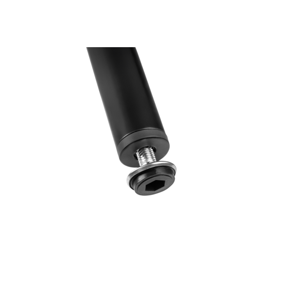 GTV BD-100 noga za namještaj, cilindrična, H=100 mm, fi30 mm, čelik, crna
