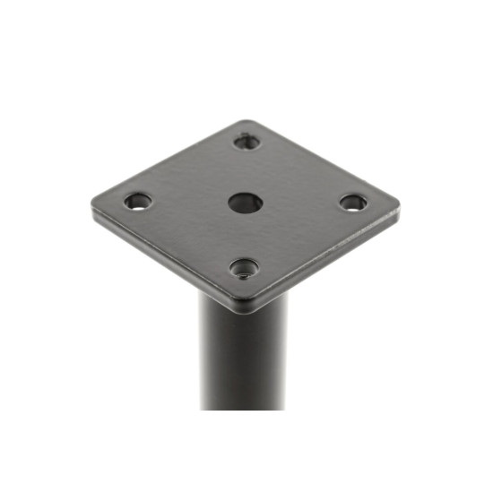 GTV RONDA SIMPLE noga namještaja, konzolna, H = 180 mm, fi25 mm, čelik, crna mat