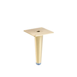 GTV SPIRE noga za namještaj, H=130 mm, čelik, brušeno zlato