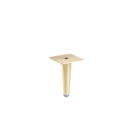 GTV SPIRE noga za namještaj, H=130 mm, čelik, brušeno zlato