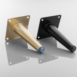 GTV SPIRE noga za namještaj, H=130 mm, čelik, brušeno zlato