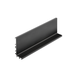 Aluminijski profil  VELLO  sistem bez ručica s LED funkcijom, L, crni, duljina  4,10 m