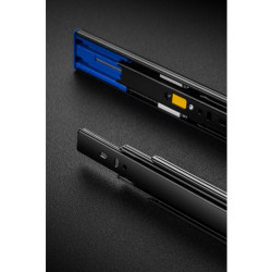 VERSALITE PLUS+ vodilica kugličnog ležaja H = 45 L-350 mm s graničnikom kočnice, crna