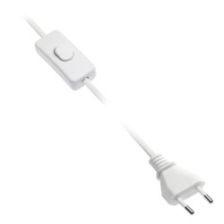 KABEL  S STIKALOM  2 m, BELA