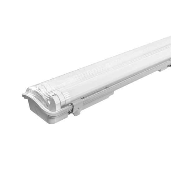 G-TECH HERMETIČNA SVETILKA 258, 2x150 T8 LED (ENOSTRANSKA VEZAVA), G13, IP65, ABS/PS, SIVO