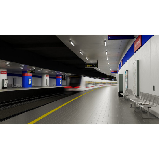 BESTA LED SVETILKA, 60W, 8400lm, AC220-240V, 50/60 Hz, PF>0.9, RA>80, IP65, 4000K, 150cm