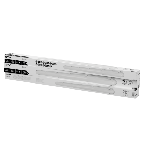 HERMETIČNA LED SVETILKA BROX, 33-57 W, 4950-8500 lm, 4000K, AC220-240V, IP65, 150 cm