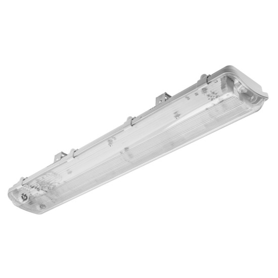 Hermetična svjetiljka  HAGEN LED 218, T8 LED, G13, AC220-240V, 50/60Hz, IP65, PC/PC,s kabelskim razvodom za fluo svjet.