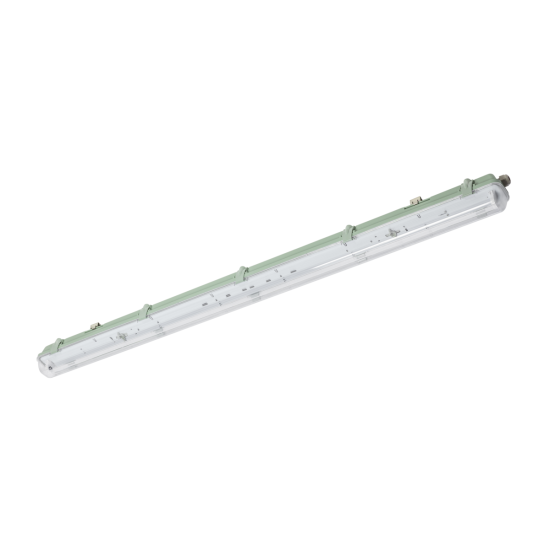 HERMETIČNA SVETILKA HELIOS BIS, ZA T8 LED ENOSTRANSKO NAPAJANJE, G13, IP65, AC220-240V, 1x120cm, ABS/PS