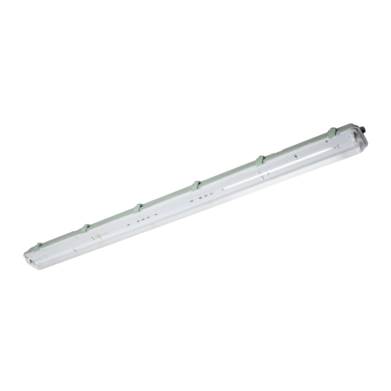 HERMETIČNA SVETILKA HELIOS BIS, ZA T8 LED ENOSTRANSKO NAPAJANJE, G13, IP65, AC220-240V, 2x150cm, ABS/PS
