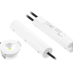 ZASILNA  LED SVETILKA OMAHA, 3W, 300 lm, 6400K, AC220-240V, IP20, 3 h, ENOSMERNA, TEST GUMB