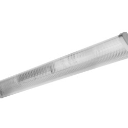 SVETILKA ZEFIR 218, ZA T8 LED ENOSTRANSKO NAPAJANJE, 2x60cm, G13, AC220-240V, 50/60 Hz, IP40, ABS/PC (PROZORNO STEKLO)