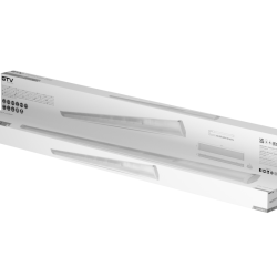 SVETILKA ZEFIR 258, ZA T8 LED ENOSTRANSKO NAPAJANJE, G13, AC220-240V, IP40, ABS/PC, (PROZORNO STEKLO)