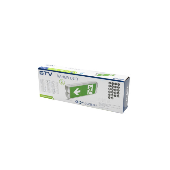 ZASILNA  SVETILKA SAHER-1 DUO , LED, 3W, 300lm, 6400K, AC220-240V, IP65, 1h, DVOSTRANSKA