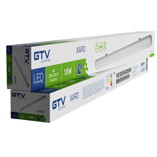 HERMETIČNA  LED SVETILKA XARO, 18 W, 2200 lm, 4000K, AC220-240V, PF>0.9, RA>80, IP65, 60 cm