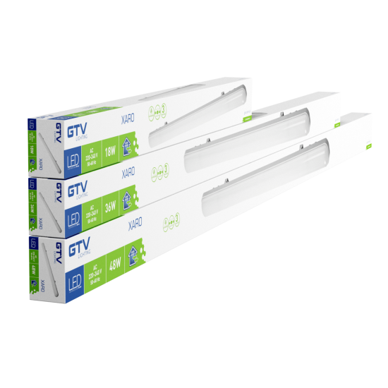 HERMETIČNA  LED SVETILKA XARO, 18 W, 2200 lm, 4000K, AC220-240V, PF>0.9, RA>80, IP65, 60 cm