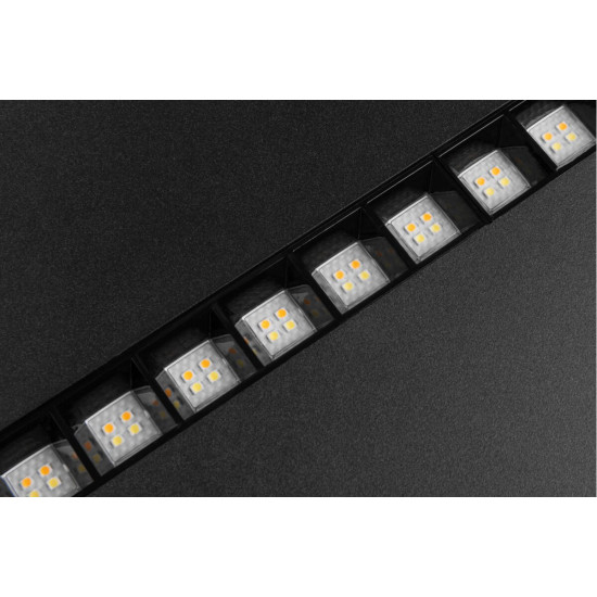 ARTE SVETILKA, LED, 38W, 3800lm, CCT, AC180-250V, 295x1195mm, ČRNO