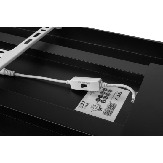 ARTE SVETILKA, LED, 38W, 3800lm, CCT, AC180-250V, 295x1195mm, ČRNO