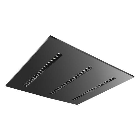 ARTE SVETILKA, LED, 38W, 3800lm, CCT, AC180-250V, 595x595mm, ČRNO