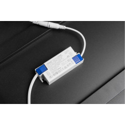 ARTE SVETILKA, LED, 38W, 3800lm, CCT, AC180-250V, 595x595mm, ČRNO